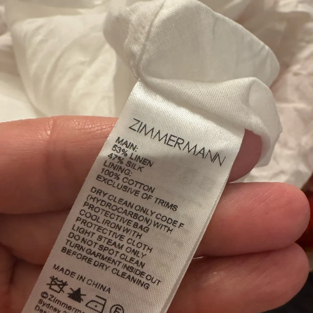 Zimmermann Orange and Cream Floral Mini Dress - Picture 7 of 7